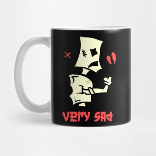 Robot very sad boy Mug